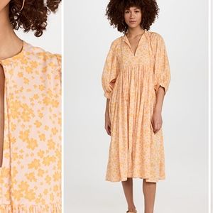 Sundry Ditsy Blouson Dress